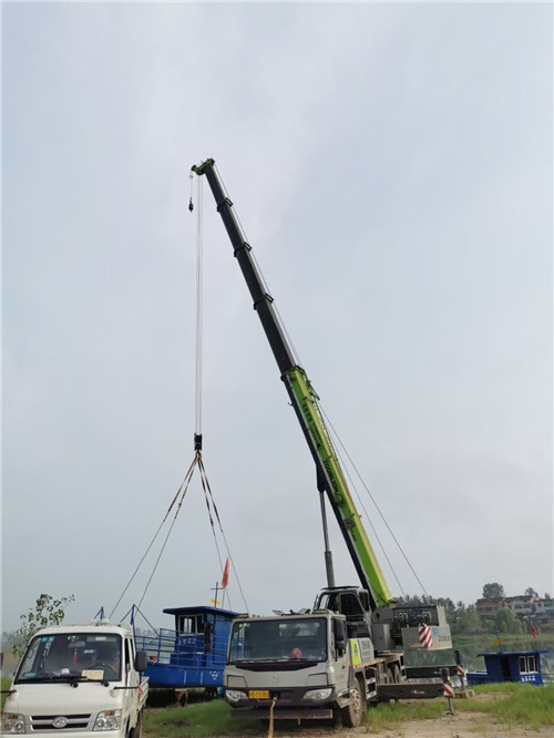 莱山区桥梁建设吊装案例